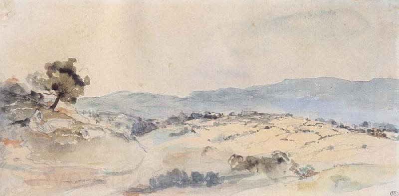 Eugene Delacroix Moroccan Landscape near Tangiers Germany oil painting art